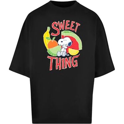 MERCHCODE T-shirt Peanuts för män – Sweet Thing Huge Tee, överdimensionerad passform, bomull 100 percent, XL, svart, XL MERCHCODE T-shirt Peanuts för män – Sweet Thing Huge Tee, överdimensionerad passform, bomull 100 percent, XL, svart, XL