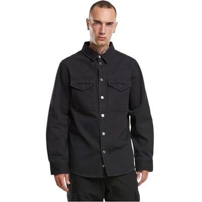 Brandit Heavy Twill Shirt, färg: svart, storlek: XL, svart, XL Brandit Heavy Twill Shirt, färg: svart, storlek: XL, svart, XL
