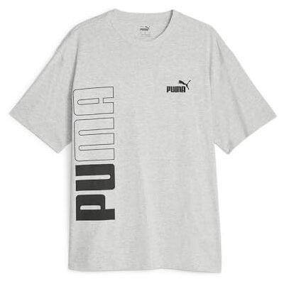 PUMA Power Colorblock Tee ljusgrå ljung PUMA Power Colorblock Tee ljusgrå ljung