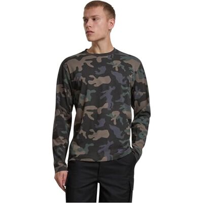Brandit Premium långärmad skjorta för män, Darkcamo, M Brandit Premium långärmad skjorta för män, Darkcamo, M
