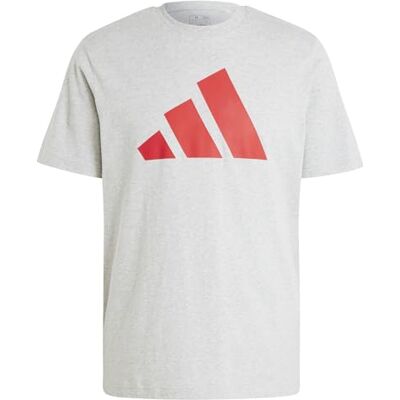 adidas För Män PWR 3 GRAPHIC TEE, medium grey heather, S Tall adidas För Män PWR 3 GRAPHIC TEE, medium grey heather, S Tall