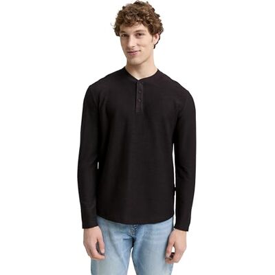 TOM TAILOR Denim 1047422 långärmad t-shirt, 10429 Night Watch svart, L herr, Svart, L TOM TAILOR Denim 1047422 långärmad t-shirt, 10429 Night Watch svart, L herr, Svart, L
