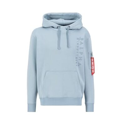 Alpha Industries EMB Hoody, grå, S, Gråblå, S Alpha Industries EMB Hoody, grå, S, Gråblå, S
