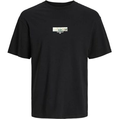 JACK & JONES JACK&JONES JORTOKYO Market Tee SS Crew Neck TG, svart, M JACK & JONES JACK&JONES JORTOKYO Market Tee SS Crew Neck TG, svart, M