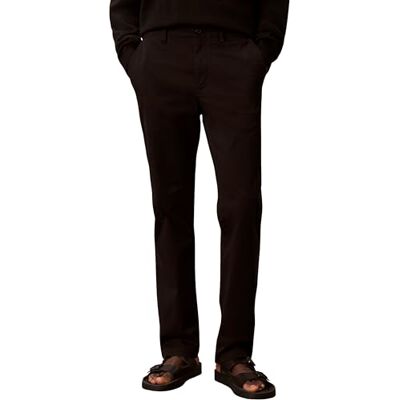 Calvin herr smal komfort bomull chino byxa LV04RF618G vardagsbyxor, svart, 36W/34L Calvin herr smal komfort bomull chino byxa LV04RF618G vardagsbyxor, svart, 36W/34L