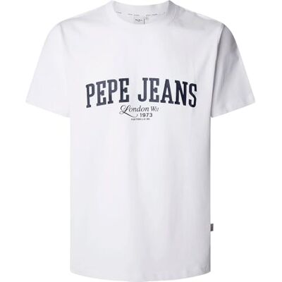 Pepe Jeans herr DERRIL TEE T-shirt, vit (vit), XS, Vit (vit), XS Pepe Jeans herr DERRIL TEE T-shirt, vit (vit), XS, Vit (vit), XS