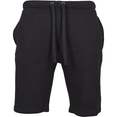 Urban Classics Män Basic Sweatshorts, korta herr joggingbyxor, finns i många olika färger, storlekar XS – 5XL, svart, S Urban Classics Män Basic Sweatshorts, korta herr joggingbyxor, finns i många olika färger, storlekar XS – 5XL, svart, S