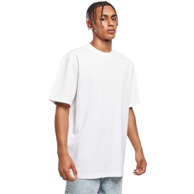 Urban Classics T-shirt för män med ekologisk lång, Vit, XXL Urban Classics T-shirt för män med ekologisk lång, Vit, XXL