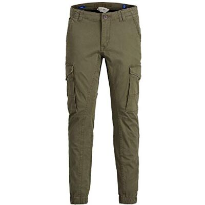 JACK & JONES Pojkar 542 Olive N Noos Jr Byxor, Grön, 176 cm JACK & JONES Pojkar 542 Olive N Noos Jr Byxor, Grön, 176 cm