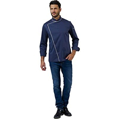 Siggi Group Siggi Horeca Kock Alan Jacket,Män,Blå,L Siggi Group Siggi Horeca Kock Alan Jacket,Män,Blå,L