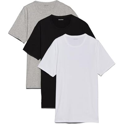 Calvin herr S/S T-shirt, Multi (svart, vit, grå ljung), XS Calvin herr S/S T-shirt, Multi (svart, vit, grå ljung), XS