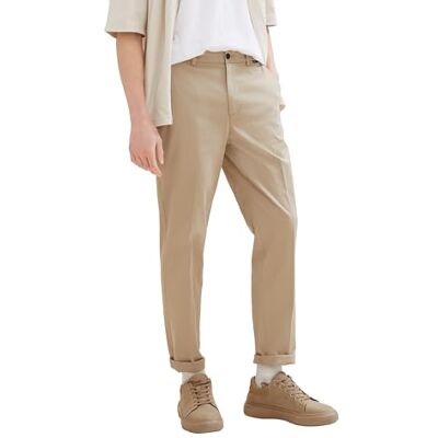 TOM TAILOR Denim herr avslappnade tapered byxor, 13040 – mink beige, 36W x 32L TOM TAILOR Denim herr avslappnade tapered byxor, 13040 – mink beige, 36W x 32L