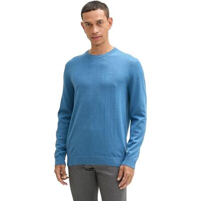 TOM TAILOR herrtröja, 37095 – Ocean Blue Melange, S TOM TAILOR herrtröja, 37095 – Ocean Blue Melange, S