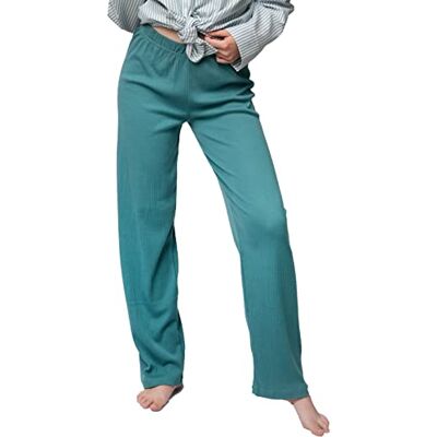 greenjama Dambyxor av Derby-Rib, GOTS-certifierad pyjamasunderdel, topaz, 44, Topas, 44 greenjama Dambyxor av Derby-Rib, GOTS-certifierad pyjamasunderdel, topaz, 44, Topas, 44