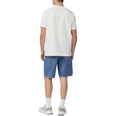 QS Tvättad T-shirt med flamgarnstruktur, kräm, XXL QS Tvättad T-shirt med flamgarnstruktur, kräm, XXL