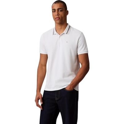 Calvin jeans herr SS CSL PQ CLSSC TPPD LV04RC276G pikétröjor, vit (Blanc De Blanc), L, Vit (Blanc De Blanc), L Calvin jeans herr SS CSL PQ CLSSC TPPD LV04RC276G pikétröjor, vit (Blanc De Blanc), L, Vit (Blanc De Blanc), L