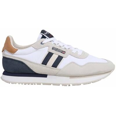 Pepe Jeans mäns Aiden Tape M Sneak, White (Vit), 12 UK Pepe Jeans mäns Aiden Tape M Sneak, White (Vit), 12 UK