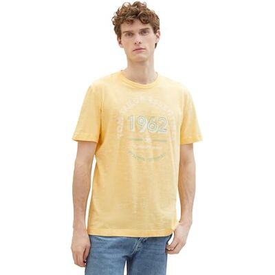 TOM TAILOR T-shirt för män, 35206 – Sunny Yellow Finestripe, M TOM TAILOR T-shirt för män, 35206 – Sunny Yellow Finestripe, M