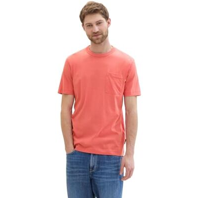 TOM TAILOR T-shirt för män, 26202 – flamingo blomma, XL TOM TAILOR T-shirt för män, 26202 – flamingo blomma, XL