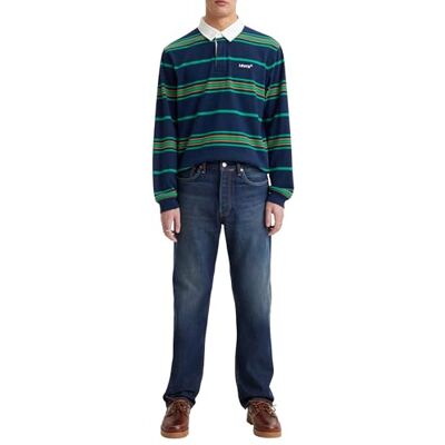 Levi's herr 501 Original Fit Straight Fit Jeans , Low Tides Blue, 33W / 34L Levi's herr 501 Original Fit Straight Fit Jeans , Low Tides Blue, 33W / 34L