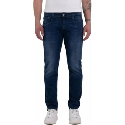 Replay herr Jeans Anbass Powerstretch Denim, 091 medium blå, 36W / 36L Replay herr Jeans Anbass Powerstretch Denim, 091 medium blå, 36W / 36L