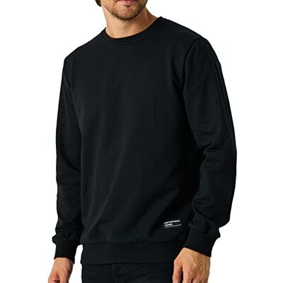 COMEOR Sweatshirt herrkläder pullover utan huva, svart, XL COMEOR Sweatshirt herrkläder pullover utan huva, svart, XL
