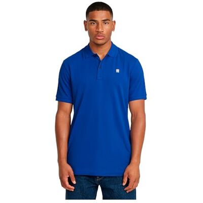 G-STAR RAW Dunda Overdyed Slim pikétröja, Blå (Pilot D11595-5864-1235), S G-STAR RAW Dunda Overdyed Slim pikétröja, Blå (Pilot D11595-5864-1235), S