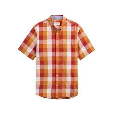 TOM TAILOR herrskjorta, 37892 – röd stor kontroll, XL TOM TAILOR herrskjorta, 37892 – röd stor kontroll, XL