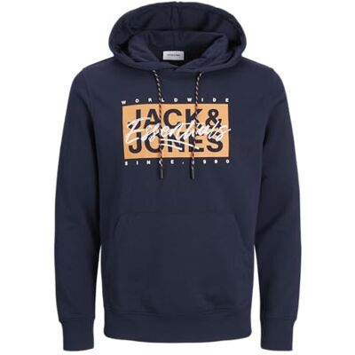 JACK & JONES Boy huvtröja logo huvtröja mini, blå, 104 JACK & JONES Boy huvtröja logo huvtröja mini, blå, 104
