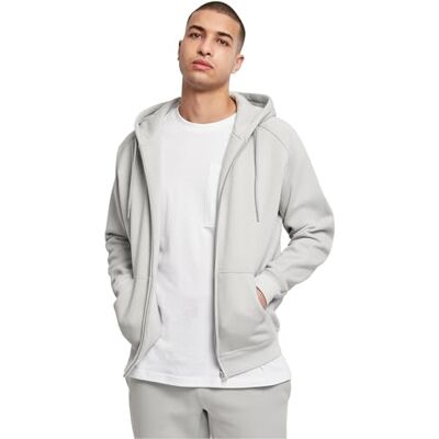 Urban Classics Herrsweatshirt, dragkedja, hoodie, huvjacka för män, med dragkedja, finns i många färgvarianter, storlekar XS-5XL, Lightasfal, XL Urban Classics Herrsweatshirt, dragkedja, hoodie, huvjacka för män, med dragkedja, finns i många färgvarianter, storlekar XS-5XL, Lightasfal, XL