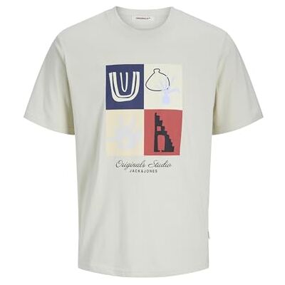 JACK & JONES Jorcanggu Front varumärke Tee Ss Cn, Celadon Tint, XS JACK & JONES Jorcanggu Front varumärke Tee Ss Cn, Celadon Tint, XS