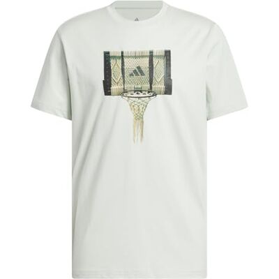adidas För Män Basketball Gallery Graphic T-Shirt, linen green, XL adidas För Män Basketball Gallery Graphic T-Shirt, linen green, XL