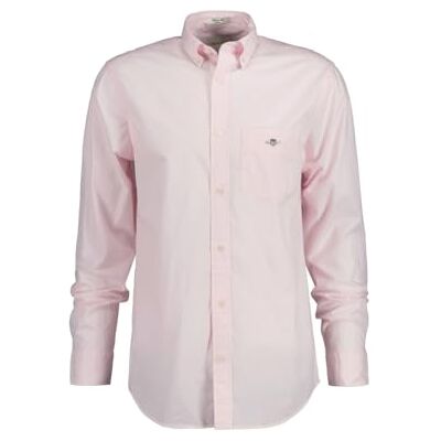 GANT Poplin-skjorta för män, normal, Ljusrosa, M GANT Poplin-skjorta för män, normal, Ljusrosa, M