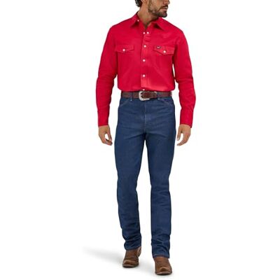 Wrangler Cowboy Cut Western MS70619R Herr Skjorta, Röd, L Wrangler Cowboy Cut Western MS70619R Herr Skjorta, Röd, L