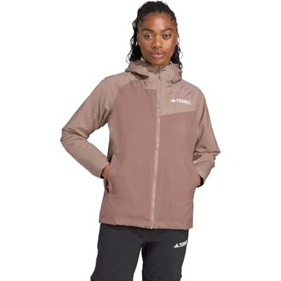 adidas Kvinnor Terrex Multi 2 Layer RAIN.RDY Jacket, earth strata/trace brown, M adidas Kvinnor Terrex Multi 2 Layer RAIN.RDY Jacket, earth strata/trace brown, M