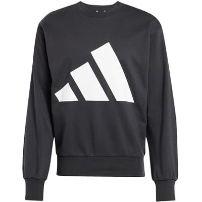adidas För Män ESSENTIALS BIG LOGO FRENCH TERRY SWEATSHIRT, Black/White, S adidas För Män ESSENTIALS BIG LOGO FRENCH TERRY SWEATSHIRT, Black/White, S