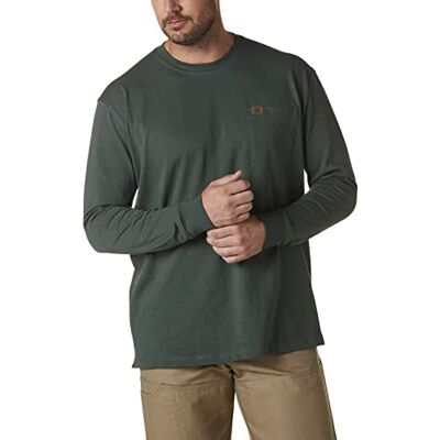 Wrangler Riggs Workwear Långärmad T-shirt för män, skogsgrön, XL Wrangler Riggs Workwear Långärmad T-shirt för män, skogsgrön, XL
