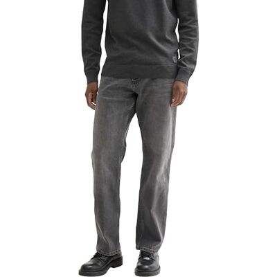 TOM TAILOR Marvin raka jeans för män, 10210 – grå denim, 31W / 32L TOM TAILOR Marvin raka jeans för män, 10210 – grå denim, 31W / 32L