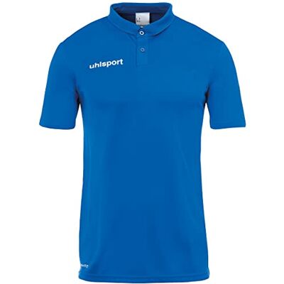 uhlsport Essential pikétröja för män, azurblå, 164, azurblå uhlsport Essential pikétröja för män, azurblå, 164, azurblå