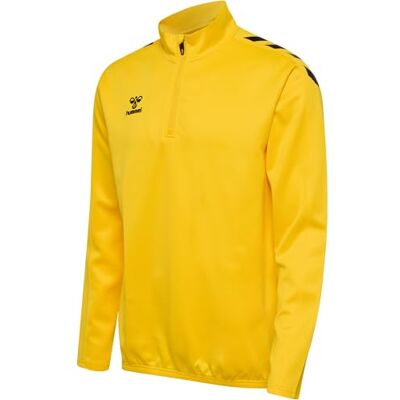hummel hmlCORE XK halv dragkedja poly sweat, sport gul, L hummel hmlCORE XK halv dragkedja poly sweat, sport gul, L
