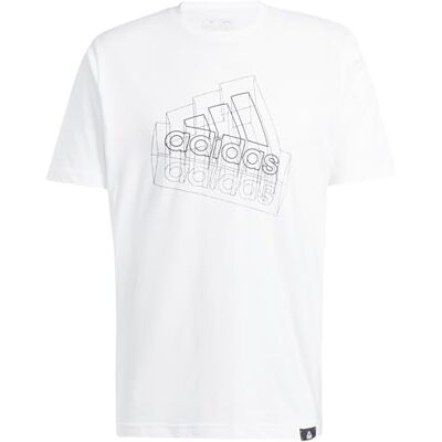 adidas För Män TECH BOS GRAPHIC TEE, WHITE, L Tall adidas För Män TECH BOS GRAPHIC TEE, WHITE, L Tall