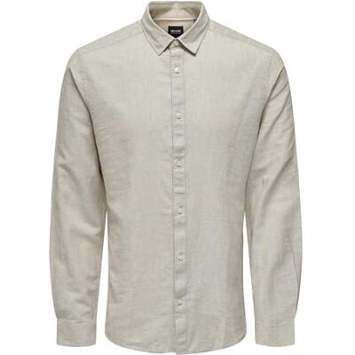 Only & Sons herrskjorta ONSCAIDEN skjorta, Chinchilla, XL Only & Sons herrskjorta ONSCAIDEN skjorta, Chinchilla, XL