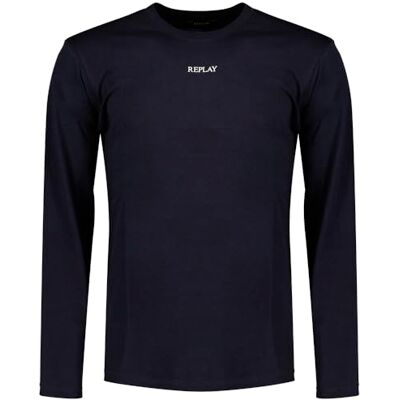 Replay herr tshirt, 067 Night Blue, S Replay herr tshirt, 067 Night Blue, S
