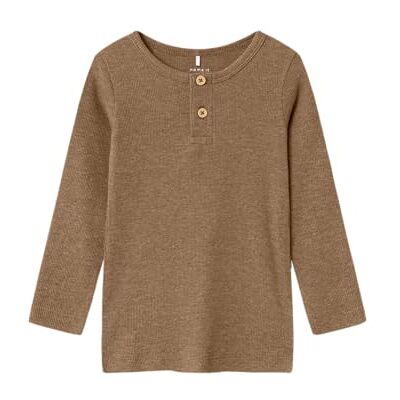 NAME IT Nmmkab Ls Top Noos, Rostad kokosnöt, 110 NAME IT Nmmkab Ls Top Noos, Rostad kokosnöt, 110