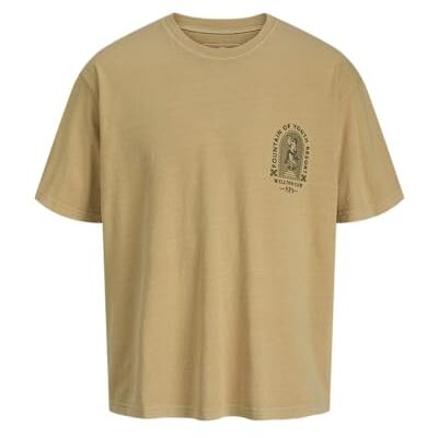 JACK & JONES Jprblumanson Ss Tee, Månsten, L JACK & JONES Jprblumanson Ss Tee, Månsten, L