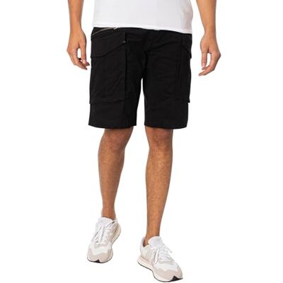Replay Cargoshorts för män, Joe Short normal passform med stretch, Svart 098, 36W Replay Cargoshorts för män, Joe Short normal passform med stretch, Svart 098, 36W