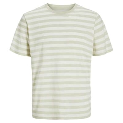 JACK & JONES Jorvarenna Stripe Tee Ss Crew Neck, Celadon Tint, XL JACK & JONES Jorvarenna Stripe Tee Ss Crew Neck, Celadon Tint, XL