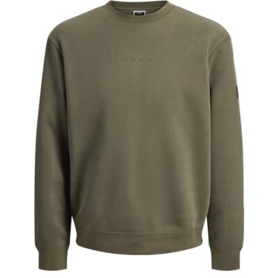 JACK & JONES Jcopoint Sweat Badge Crew Neck Bf, Druva blad, M JACK & JONES Jcopoint Sweat Badge Crew Neck Bf, Druva blad, M