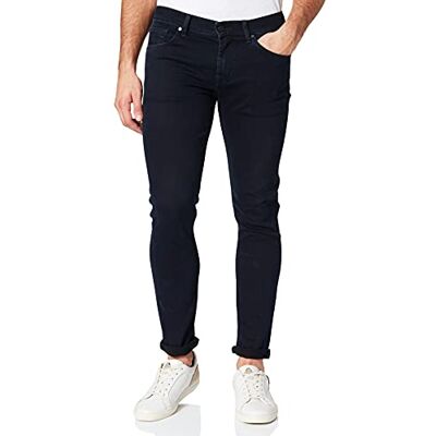 7 For All Mankind herr slimmy Tapered Luxe Performance Eco Blue Black Jeans, Mörkblå, 36W x 30L 7 For All Mankind herr slimmy Tapered Luxe Performance Eco Blue Black Jeans, Mörkblå, 36W x 30L