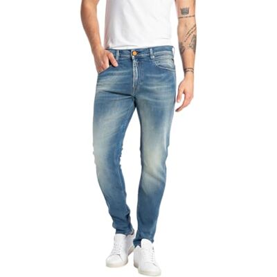 Replay Johnfrus Jeans för män, 009 medium blå, 38W x 32L Replay Johnfrus Jeans för män, 009 medium blå, 38W x 32L